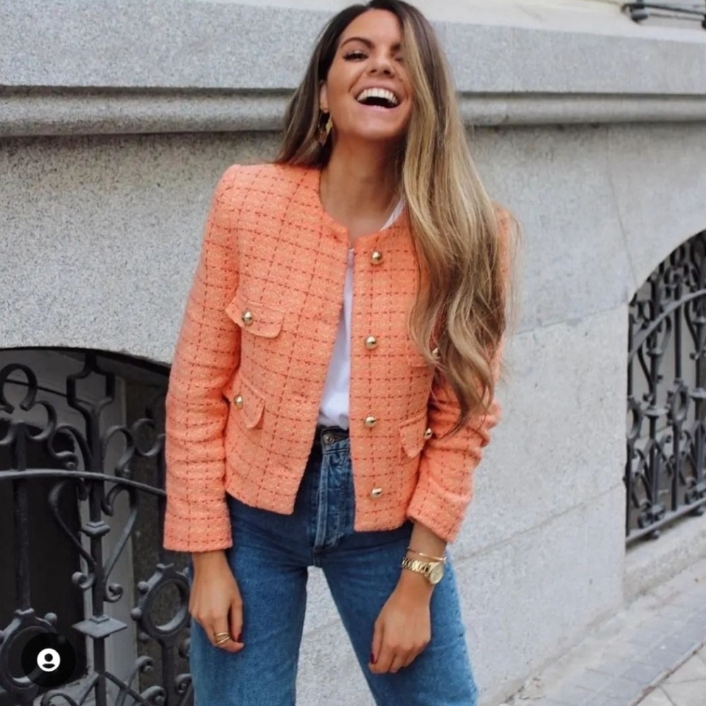 NWT MANGO tweed jacket